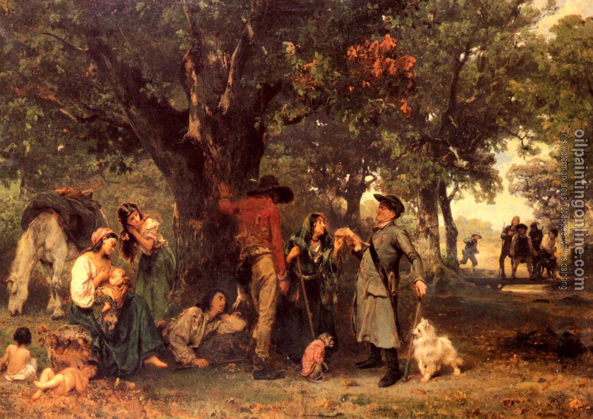 Knaus, Ludwig - Gypsies in the Forest